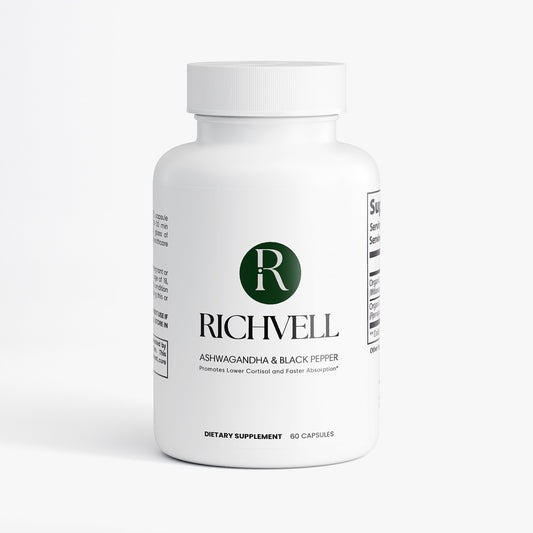 Richvell™ Organic Ashwagandha & Black Pepper