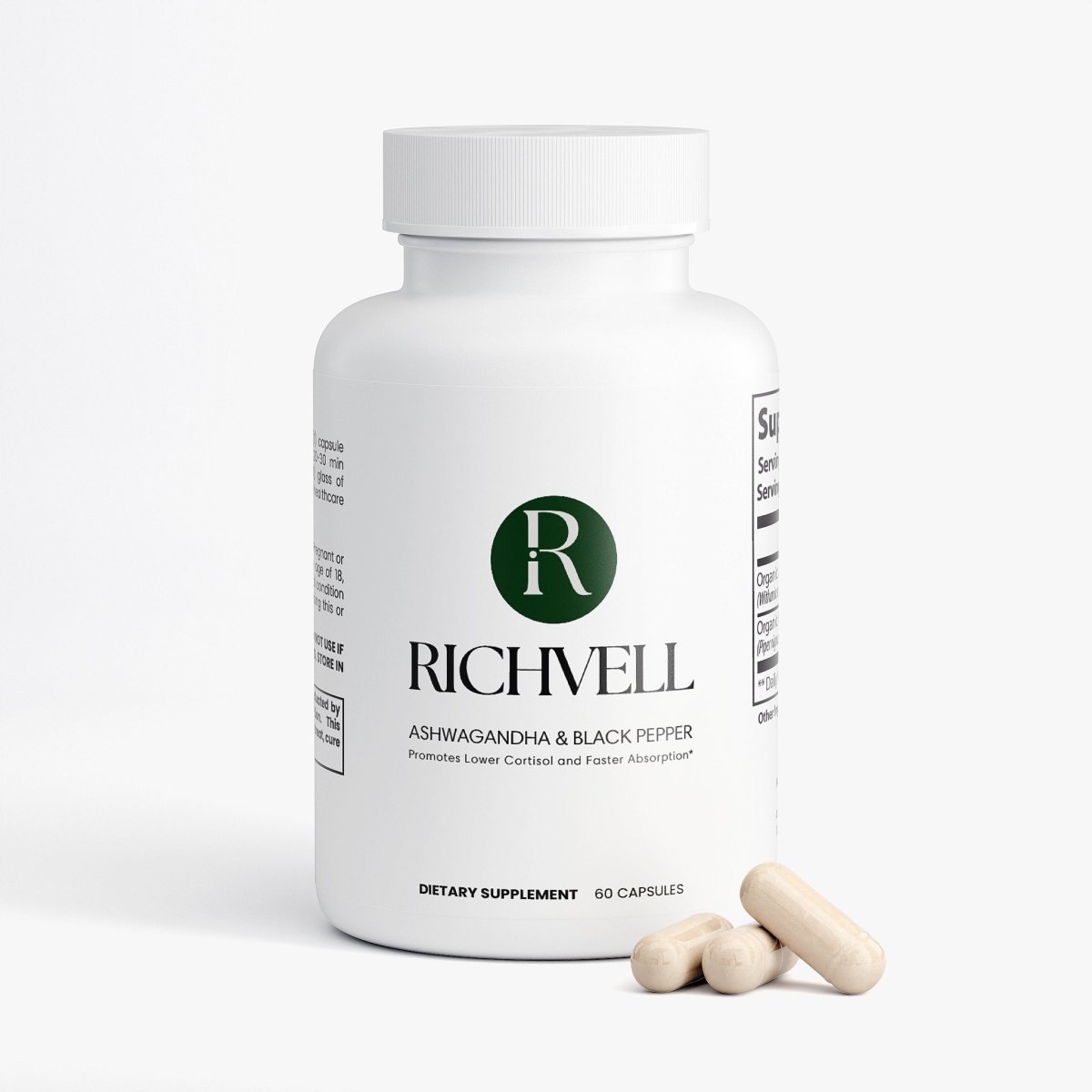 Richvell™ Organic Ashwagandha & Black Pepper - Richvell