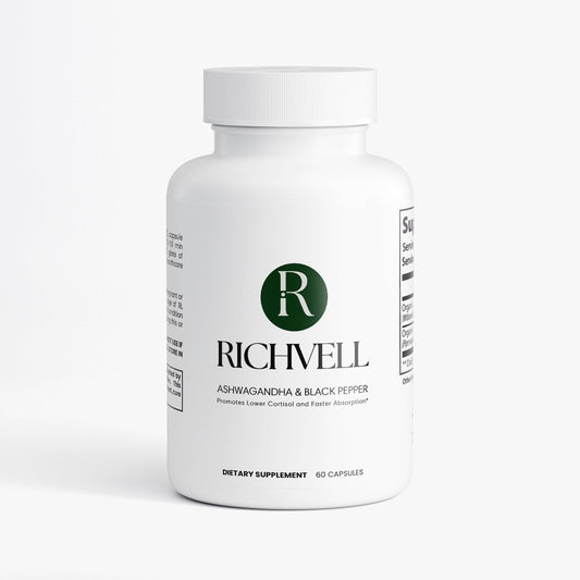 Richvell™ Organic Ashwagandha & Black Pepper - Richvell