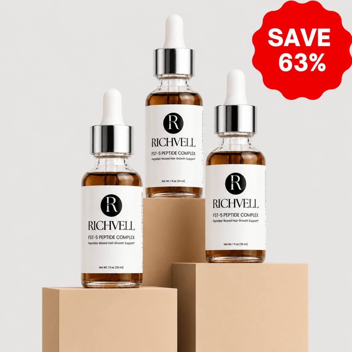 Ultimate Bundle FST-5 Peptide Complex by Richvell™ - Richvell